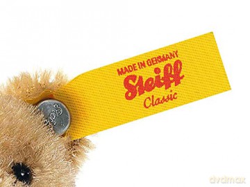 Steiff 8cm Keyring Mini Teddy Bear Jointed (Wheat Blond), Brown