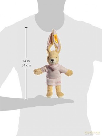 Steiff Hoppel Rabbit (Pale Pink, 20cm)