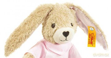 Steiff Hoppel Rabbit (Pale Pink, 20cm)