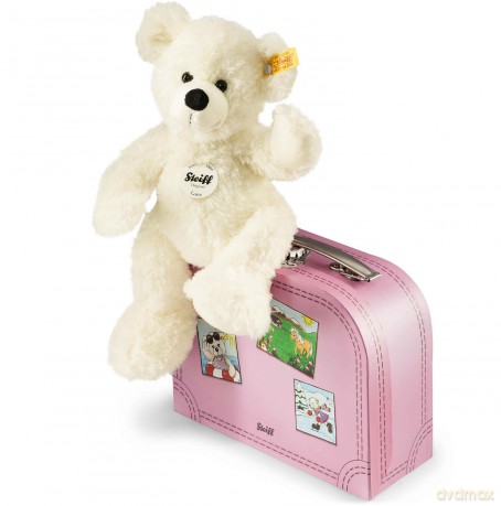 Steiff Lotte Teddy Bear in Suitcase (White), 111563, 28 cm