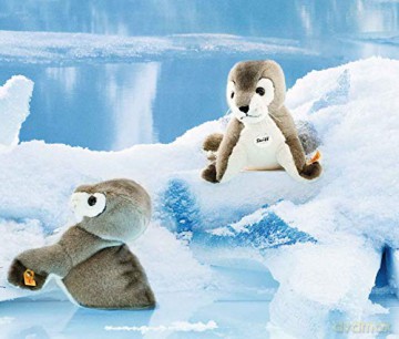 Steiff Robby Seal Plush Toy (Grey/White), 063114, 30 cm