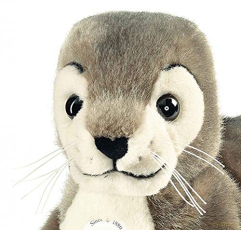 Steiff Robby Seal Plush Toy (Grey/White), 063114, 30 cm
