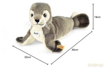 Steiff Robby Seal Plush Toy (Grey/White), 063114, 30 cm