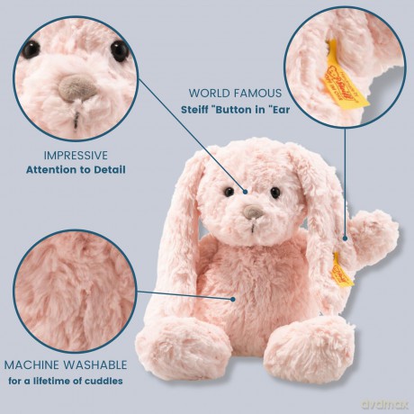 Steiff Soft Cuddly Friends Tilda Rabbit, Pink, 30, 80623
