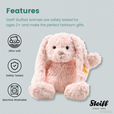 Steiff Soft Cuddly Friends Tilda Rabbit, Pink, 30, 80623