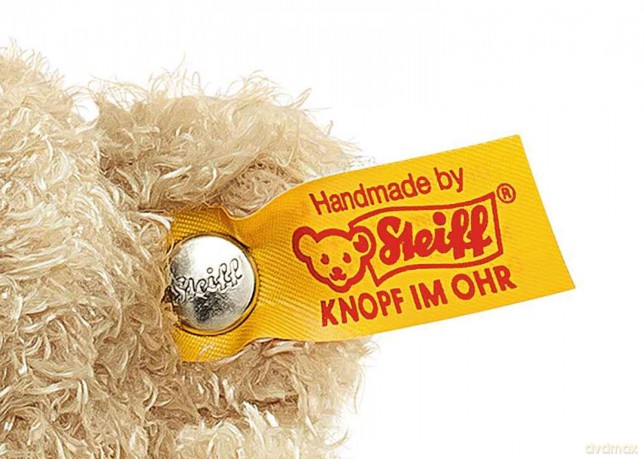 Steiff Theo Teddy Bear Plush Toy (Beige), 023491,23 cm
