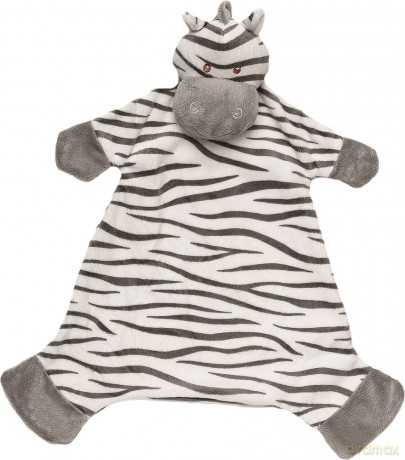 Suki Baby Zooma Soft Boa Plush Babys Blankie with Embroidered Accents (Zebra)