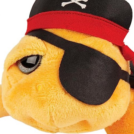 Suki Gifts International - Pirate Jack Turtle, Small (14541), Yellow and Black