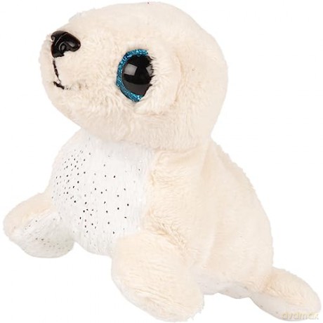 Suki Gifts International Small Harper Seal, White Plush Toy, 14.5cm, 14497
