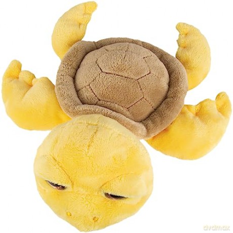 Suki Gifts, Medium Neptune Turtle, 24cm, Yellow Plush Toy, 14475