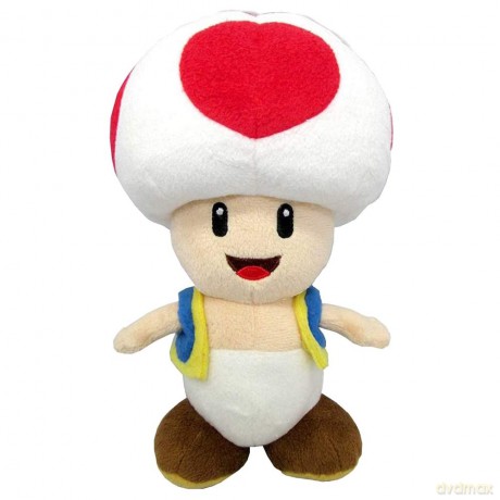 Super Mario AC04 Toad Sanei Officially Licensed Plush, Multicolour