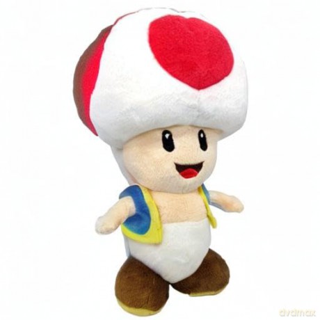 Super Mario AC04 Toad Sanei Officially Licensed Plush, Multicolour