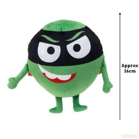 Supertato - Evil Pea Teddy Bear, toys, character Evil Pea from the Cbeebies show books, Green