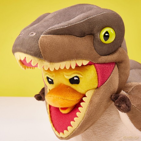 TUBBZ Plush: Jurassic Park - Dilophosaurus Cosplaying Rubber Duck Soft Plush Collectible Toy