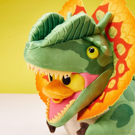 TUBBZ Plush: Jurassic Park - Velociraptor Cosplaying Rubber Duck Soft Plush Collectible Toy