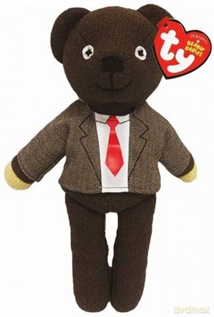 TY Toys MR. BEAN, 15 cm- Beanie Baby Soft Plush Toy - Collectible Cuddly Stuffed Teddy (Miś Jasia Fasoli)