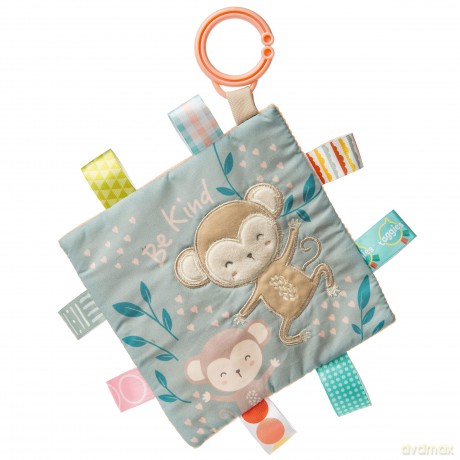 Taggies 40084 Crinkle Me Baby Paper and Squeaker Soft Toy, Be Kind Monkey, 16.5 x 16.5-Centimeters