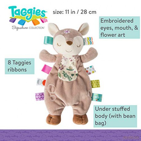 Taggies Lovey Soft Toy, 28-Centimetres, Flora Fawn