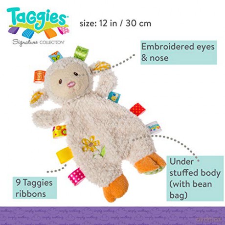 Taggies Lovey Soft Toy, 30-Centimetres, Sherbet Lamb