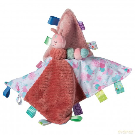 Taggies Stuffed Animal Lovey Security Blanket with Sensory Tags, 33 x 33 cm, Camilla Caterpillar