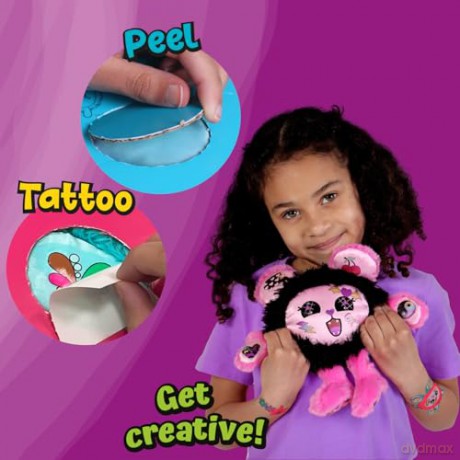 TattooMeez Glow in the Dark, create a personalised teddy bear with the glow in the dark temporary tattoos also suitable skin. Peel, tattoo and unbox, fun personalised crafts for kids. Age 4+