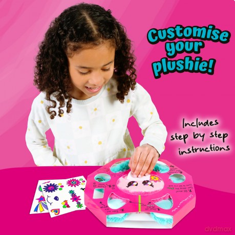 TattooMeez Pink, tattoos for kids to create a personalised teddy bear, with the neon temporary tattoos also suitable skin. Peel, tattoo and unbox, fun personalised gifts for kids.