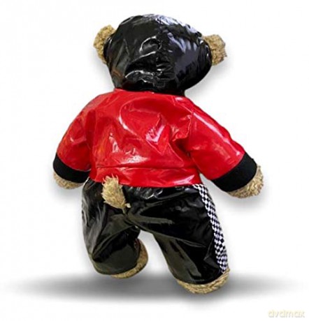 Teddy Bear Clothes Motor Biker Outfit fits Build a Bear By Build Your Bears Wardrobe (Red/Black)