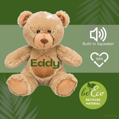 Teddy Eddy, plush recycled, 23 cm