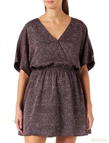 Teddy Smith Womens R-Jonas Print Robe, Cameo Pink, M
