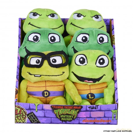 Teenage Mutant Ninja Turtles: Mutant Mayhem Donatello Toddler Plush. Collect all 4 Turtle Plush. Ideal present for TMNT Fans.