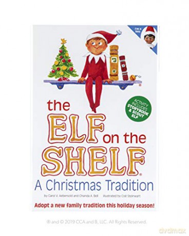 The Elf on the Shelf: A Christmas Tradition - Boy Scout Elf with Brown Eyes - Includes Artfully Illustrated Storybook, Keepsake Box and Official Adoption Certificate