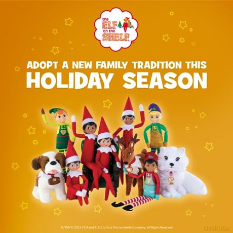 The Elf on the Shelf: A Christmas Tradition - Boy Scout Elf with Brown Eyes - Includes Artfully Illustrated Storybook, Keepsake Box and Official Adoption Certificate