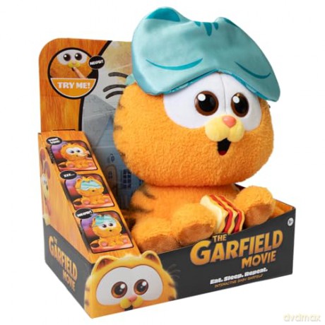 The Garfield Movie - Interactive Baby Garfield Plush | Eating, Burping, Sleeping Interactive Plush for Kids Ages 3+