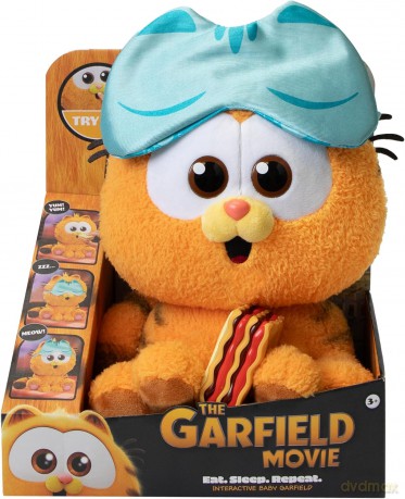 The Garfield Movie - Interactive Baby Garfield Plush | Eating, Burping, Sleeping Interactive Plush for Kids Ages 3+