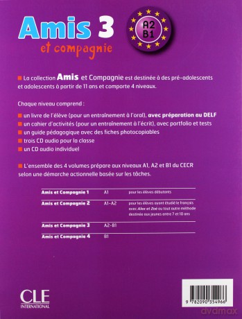 Amis et compagnie 3 Methode de francais CLE [KSIĄŻKA]