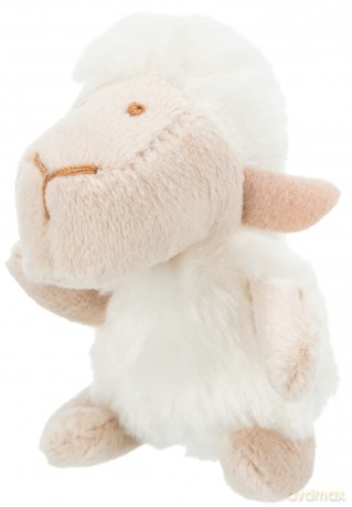 Trixie Sheep Plush Toy for Cat,White, 10 cm