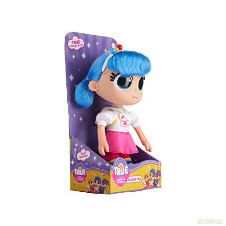 True and The Rainbow Kingdom Light up Doll with LED Lights - True 25cm Cute Colourful Doll - Night Light Plush Cuddly Toy - Ages 3+