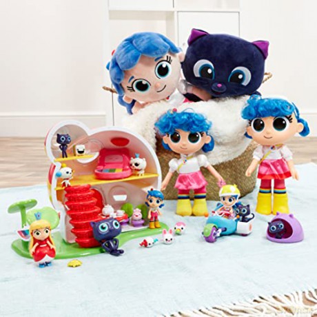 True and The Rainbow Kingdom Talking Musical Cuddly Plush Teddy - Bartleby Cute Soft Kitty Cat Toy for Children - Ages 3+