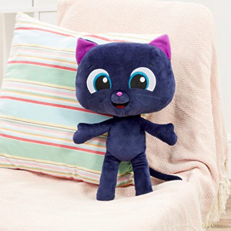 True and The Rainbow Kingdom Talking Musical Cuddly Plush Teddy - Bartleby Cute Soft Kitty Cat Toy for Children - Ages 3+