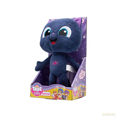 True and The Rainbow Kingdom Talking Musical Cuddly Plush Teddy - Bartleby Cute Soft Kitty Cat Toy for Children - Ages 3+