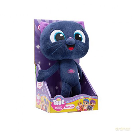 True and The Rainbow Kingdom Talking Musical Cuddly Plush Teddy - Bartleby Cute Soft Kitty Cat Toy for Children - Ages 3+