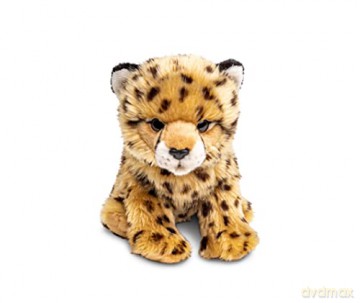Uni-Toys - Cheetah cub, sitting - 22 cm (height) - plush wild animal - plush toy, cuddly toy
