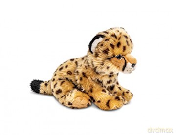 Uni-Toys - Cheetah cub, sitting - 22 cm (height) - plush wild animal - plush toy, cuddly toy