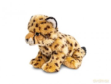 Uni-Toys - Cheetah cub, sitting - 22 cm (height) - plush wild animal - plush toy, cuddly toy