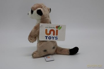 Uni-Toys - Meerkat - 14 cm (Height) - Plush Meerkat - Plush Toy, Cuddly Toy