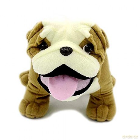 VACHICHI Cute Stuffed Animal Bulldog Teddy 12 Inch Lifelike Plush Toy Puppy, 12" English Bulldog