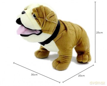 VACHICHI Cute Stuffed Animal Bulldog Teddy 12 Inch Lifelike Plush Toy Puppy, 12" English Bulldog