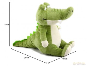 VACHICHI Soft Toy Crocodile Plush Toy Alligator, Stuffed Animal Croc, Gift for Toddlers Boys Girls, Ideal Present for Birthday Christmas, 25cm