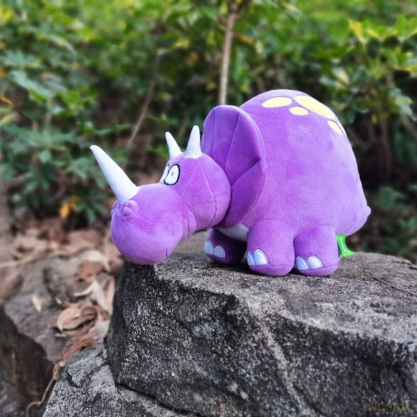 VACHICHI Stuffed Animal Stegosaurous, Plushie Dinosaurs, Plush Toy Dinosaur, Dino Plushie, Gifts for Boys Girls Toddler Birthday, Valentines Day Chirstmas (Triceratops)