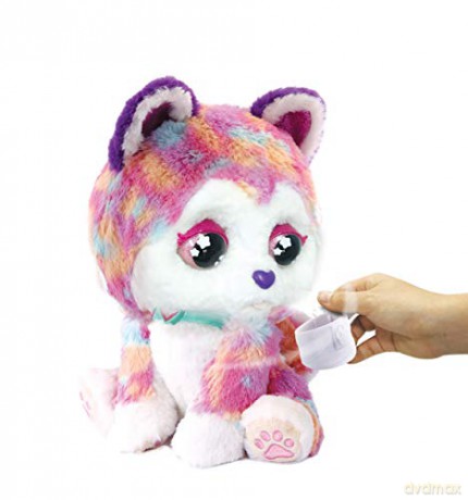 VTech Hope the Rainbow Husky, Interactive Soft Toy for Children, Soft Plush for Sensory Play, Cute Dog Plush Toy for Girls and Boys Aged 3 + Years, English Version